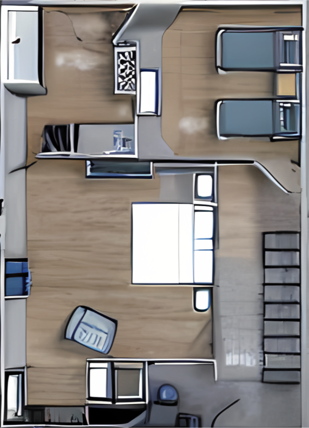 Plan-du-loft-les-étoiles-de-provence